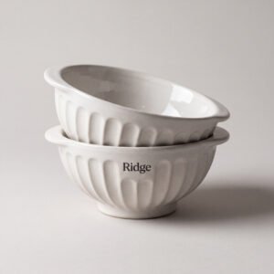 Fluted Cereal Bowls, Set of 2