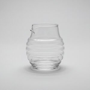 Ribbed Glass Pitcher