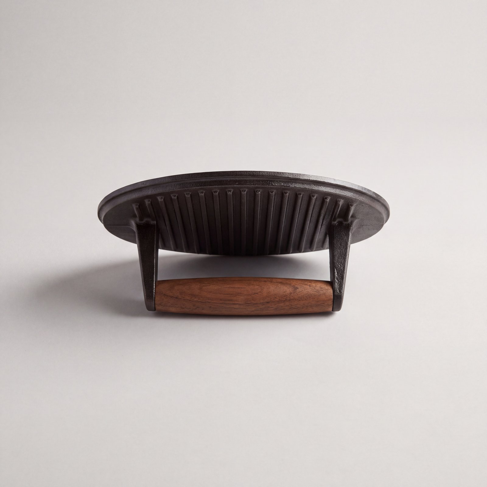 Ridged Cast Iron Grill Press
